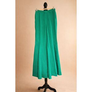 Halara Green Palazzo Wide Leg Flare Pants High Rise XS NWT